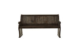 Gloversville Neutral Fabric Rectangular Dining Room Set detailed upholstery close-up