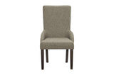 Gloversville Neutral Fabric Rectangular Dining Room Set main view alternate angle