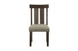 Gloversville Neutral Fabric Rectangular Dining Room Set room view seating detail