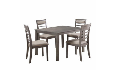 Main view of 5-piece Lovell Gray Dining Room Set