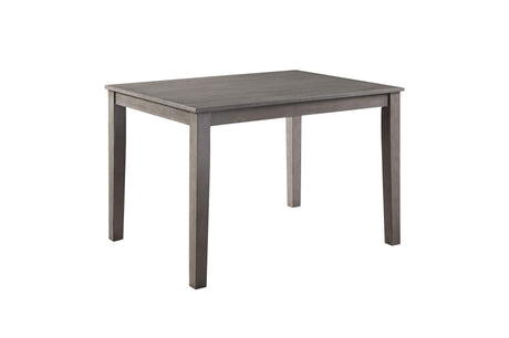 Side detail of Lovell Gray Rectangular Dining Table