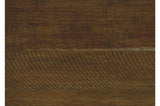 Front view of rectangular dining table and chairs