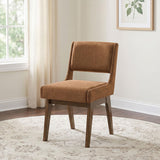 Galindo Nutmeg Upholstered Dining Side Chair Set of 2 — product image 2