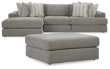 Avaliyah Ash 3-Piece Sectional with Ottoman - image 2