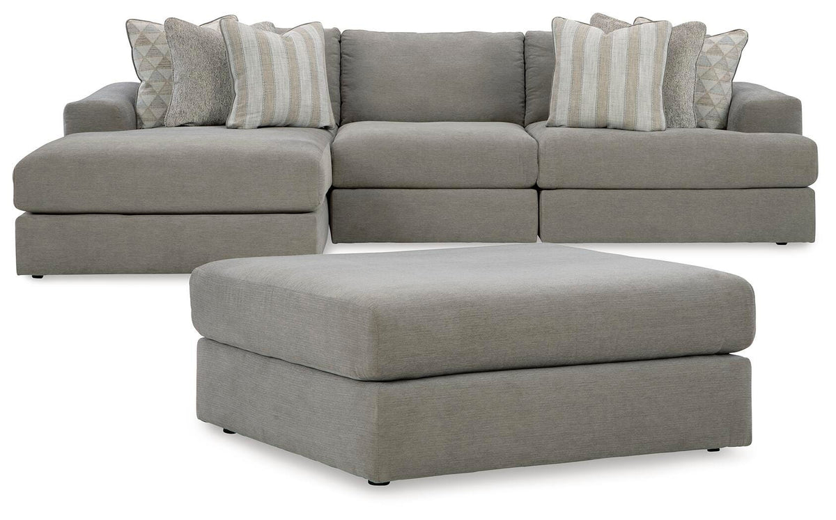 Avaliyah Ash 3-Piece Sectional with Ottoman - image 2