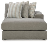 Detail view of Avaliyah Ash 4-Piece Sectional Sofa