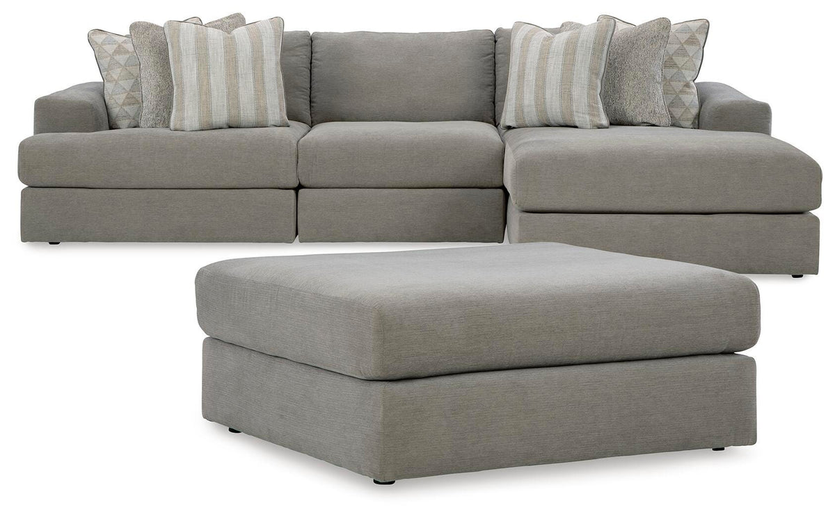 Avaliyah Ash 3-Piece Sectional with Ottoman - image 2