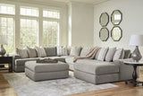 Avaliyah Ash 6-Piece Sectional Sofa living room scene