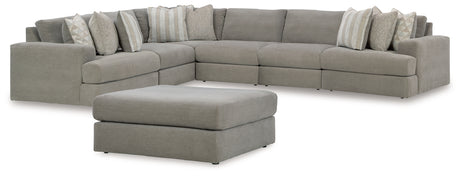Avaliyah Ash 6-Piece Sectional Sofa side view
