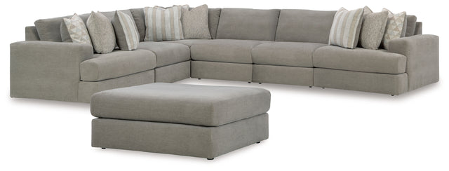 Avaliyah Ash 6-Piece Sectional Sofa side view