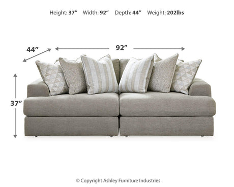 Avaliyah Ash 2-Piece Sectional with Ottoman - image 7
