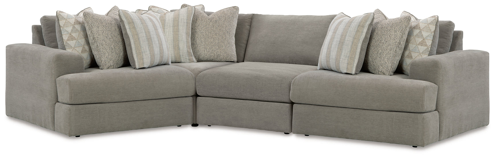 detail view of Avaliyah Ash 4-Piece Sectional Sofa upholstery