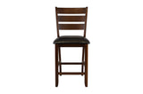 Main view showing finish of Ameillia Dark Cherry Counter Height Dining Set