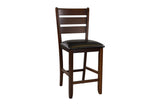 side angle of Ameillia brown black dining furniture