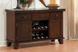 Room view of Ameillia Dark Oak Oval Dining Room Set showcasing dining setup