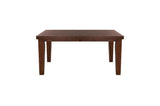 Detail view of Ameillia Dark Oak Faux Leather Rectangular Dining Room Set