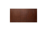 Top view of Ameillia Dark Oak Faux Leather Rectangular Dining Room Set