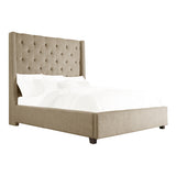 Fairborn Brown Upholstered Storage Platform Queen Bed