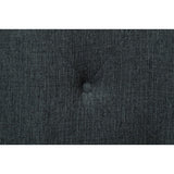 Fairborn Gray Traditional Solid Wood And Plywood Frame Fabric Upholstery Tufted Queen Platform Bed - Ella Furniture