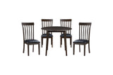 Group view showing complete Rutland Brown Dining Room Set