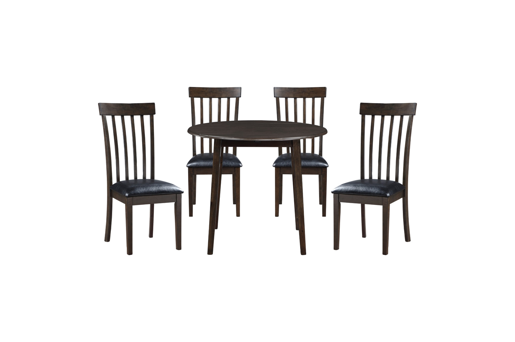 Group view showing complete Rutland Brown Dining Room Set
