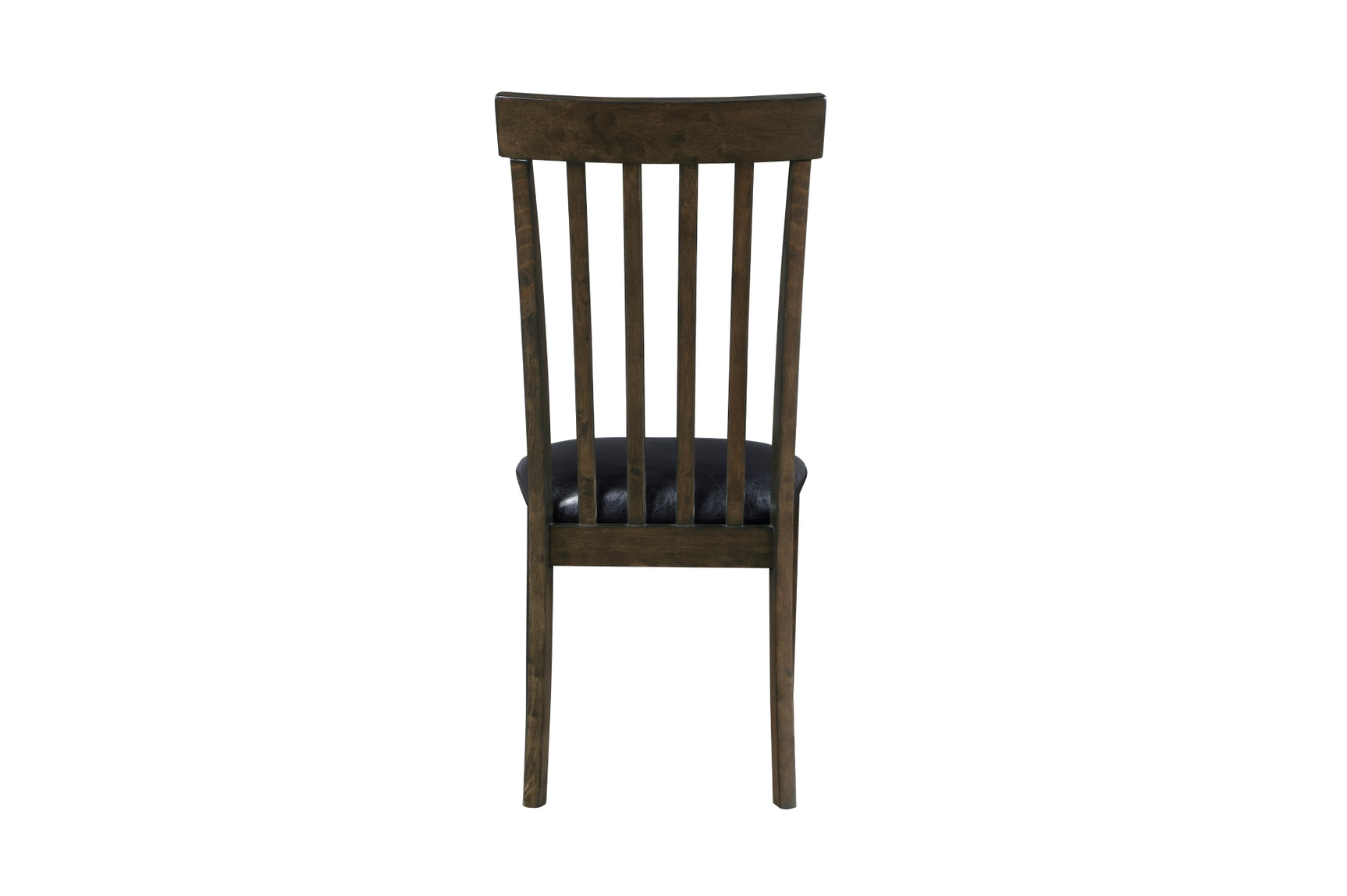 Back detail view of Rutland Brown Dining Room Set chair upholstery