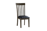 Side view of Rutland Brown Dining Room Set chairs