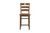 detail view of Stowe Light Brown Counter Height Set furniture