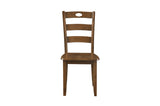 close-up detail of Homelegance Stowe light brown dining chair