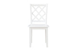 close-up detail of Stowe White dining chair upholstery