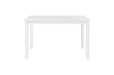 detail close-up of Stowe White dining table surface
