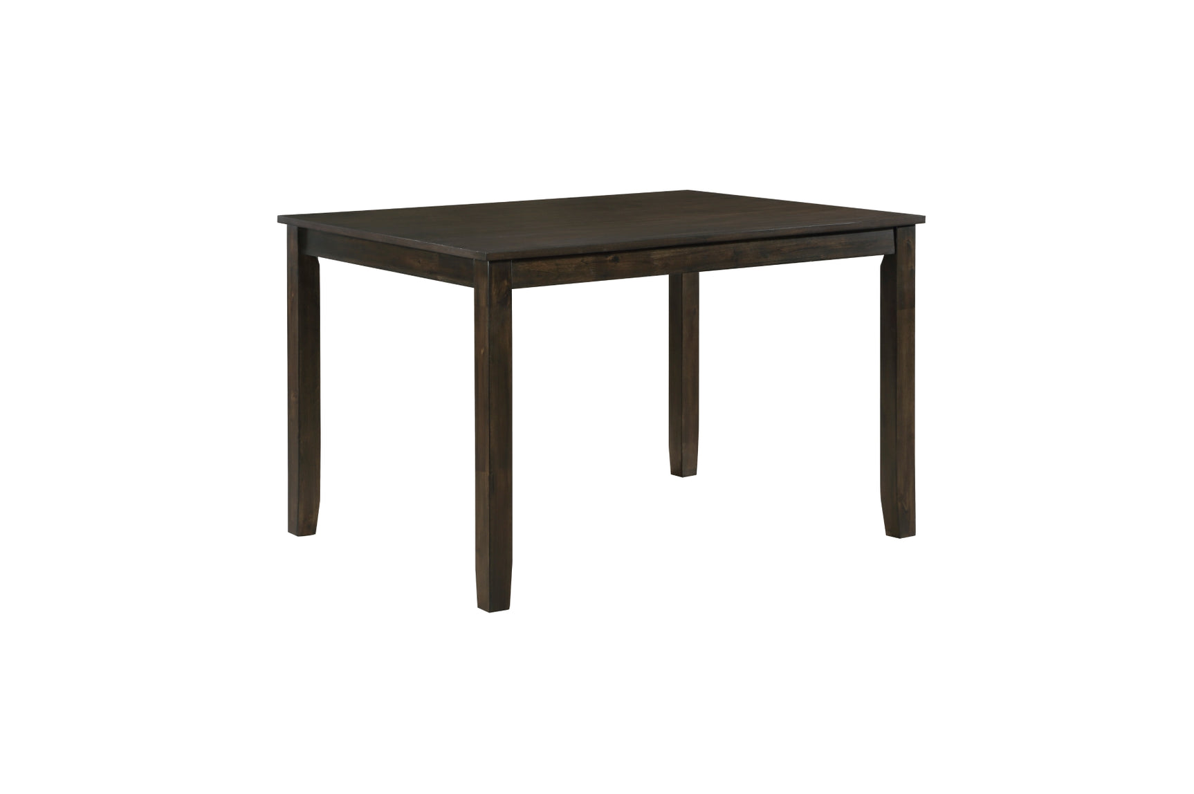 front view of dining table with chairs