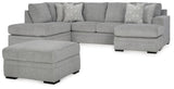 Casselbury Cement 2-Piece Sectional with Ottoman — product image 2
