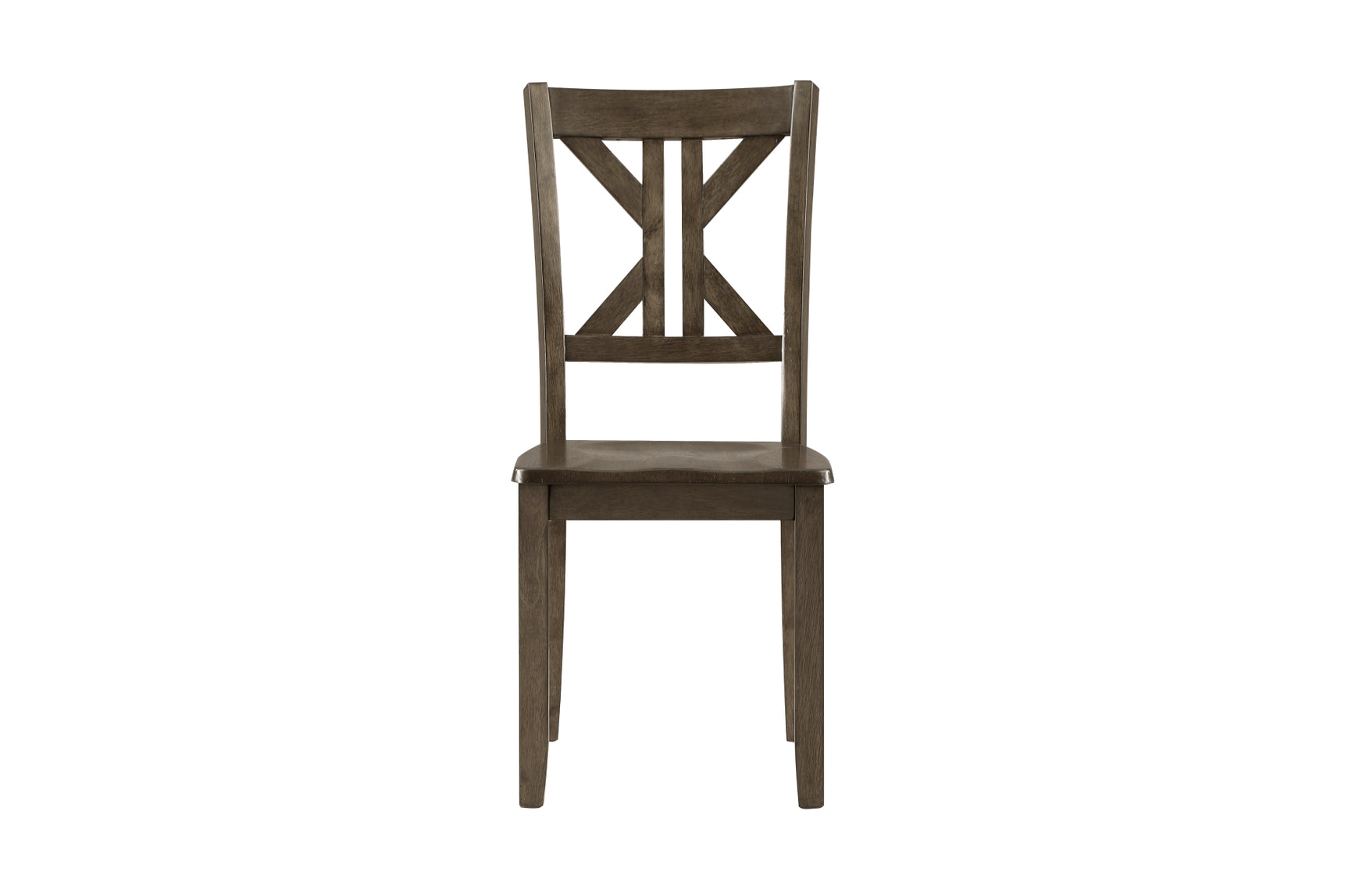 Detailed view of Rivera Charcoal Brown Square Dining Room Set chair