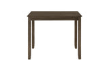 Detailed view of Rivera Charcoal Brown Square Dining Room Set table