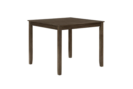 Main view of Rivera Charcoal Brown Square Dining Room Set dining table