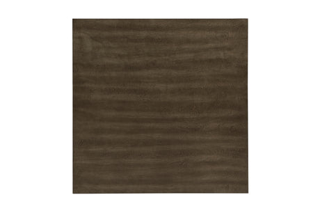 Room view of Rivera Charcoal Brown Square Dining Room Set furniture