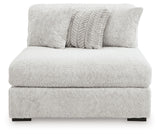 Detail view of Cuddle Plush Arctic 5-Piece Sectional sofa