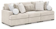 Main view of Cuddle Plush Arctic 3-Piece Sectional Sofa with plush Arctic upholstery
