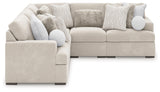 Side view of Cuddle Plush Arctic 5-Piece Sectional Sofa