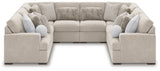 Side view of Cuddle Plush Arctic 8-Piece Sectional sofa