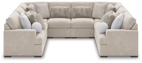 Side view of Cuddle Plush Arctic 8-Piece Sectional sofa