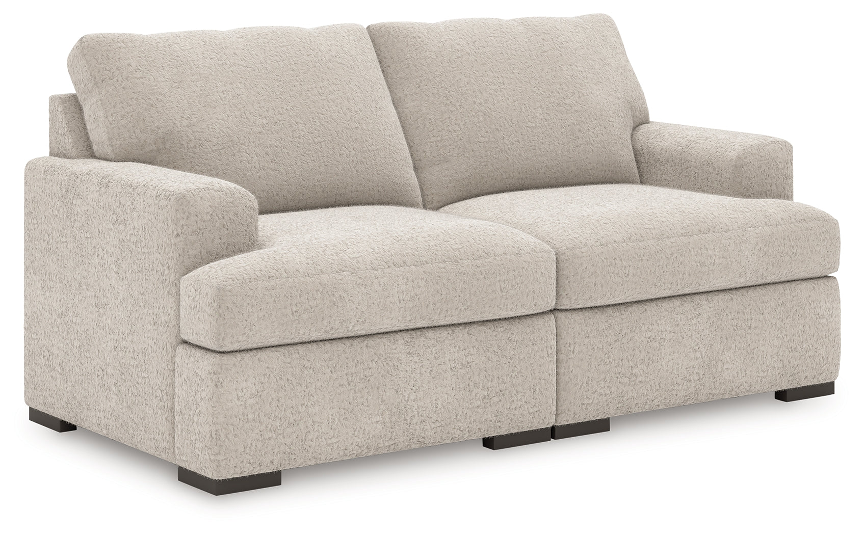 Side view of Cuddle Plush Arctic sectional sofa