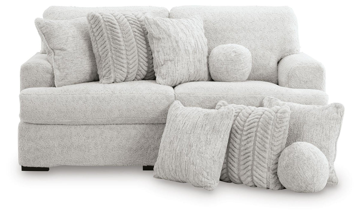 Cuddle Plush Arctic Chenille,Velvet 2-Piece Sectional - image 2
