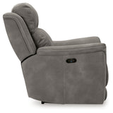 side view of recliner closed