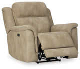 Recliner opened side angle