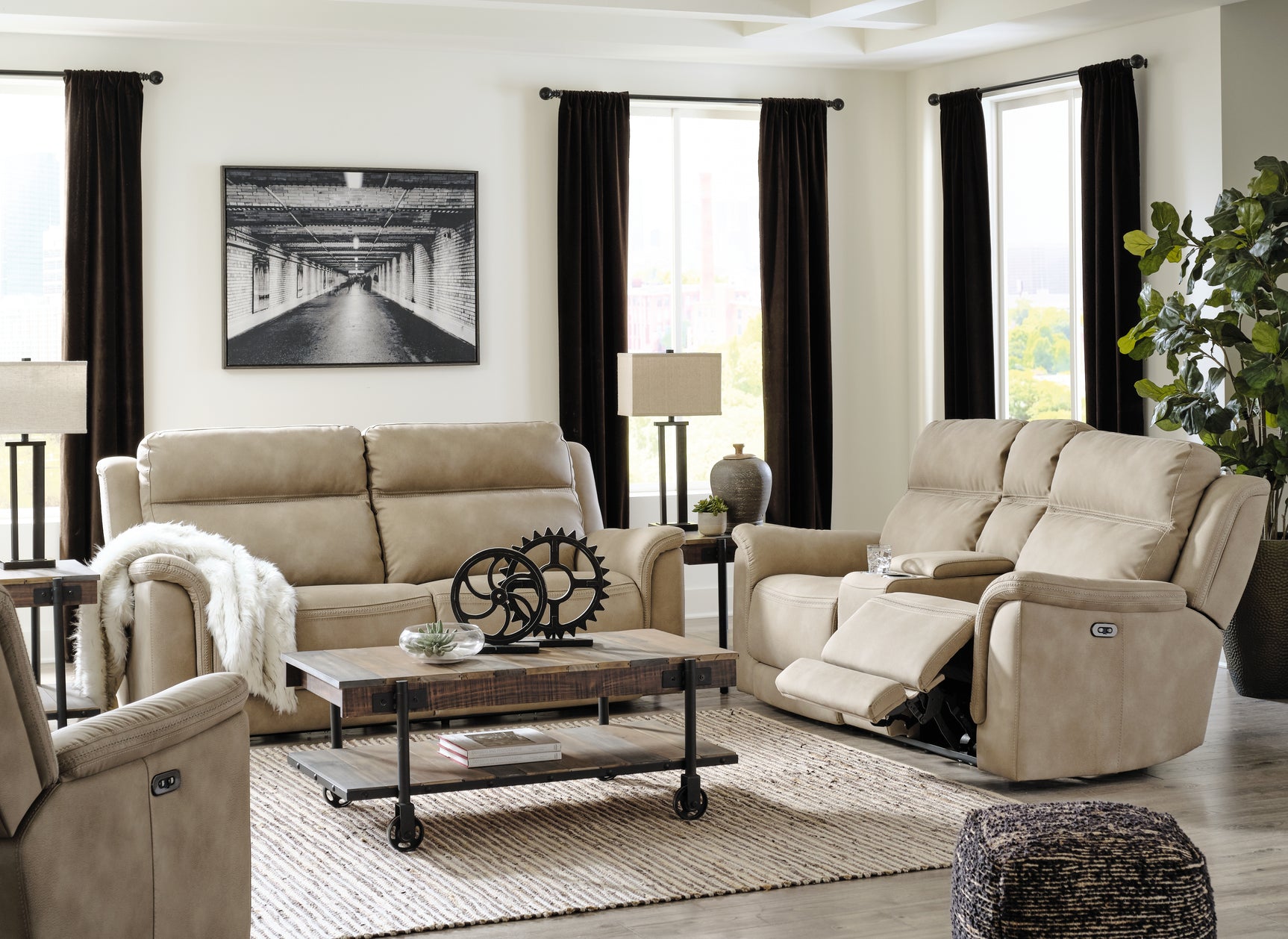 Next-Gen Sand DuraPella recliner fully reclined angle