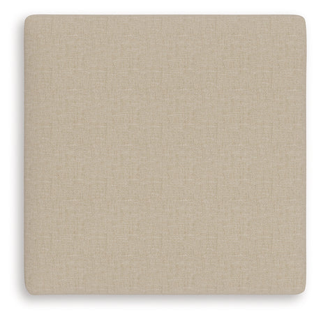 LadyMae Oversized Accent Ottoman top view showing upholstery texture