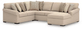 Side view of LadyMae 4-piece sectional sofa