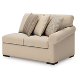 Detail of upholstery texture on LadyMae sectional with chaise